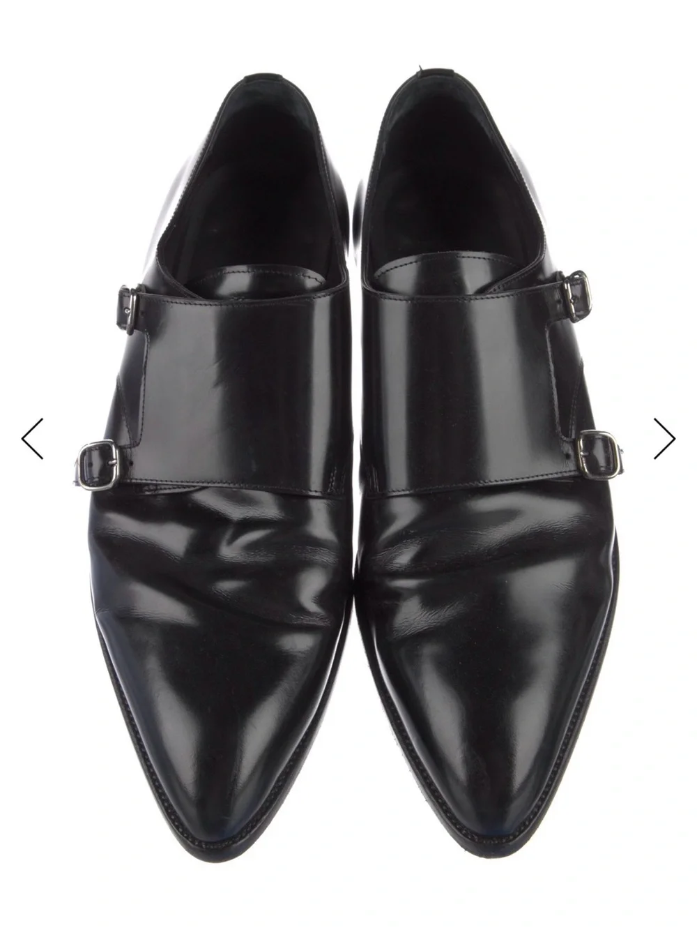 Saint Laurent Leather Monk Straps Size 46 (US 13)